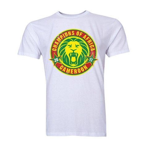Cameroon African Nations Winners T-Shirt (White) - Kids