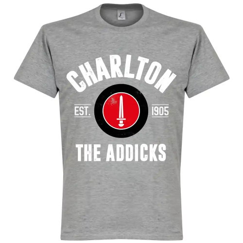 Charlton The Addicks Established T-Shirt - Grey