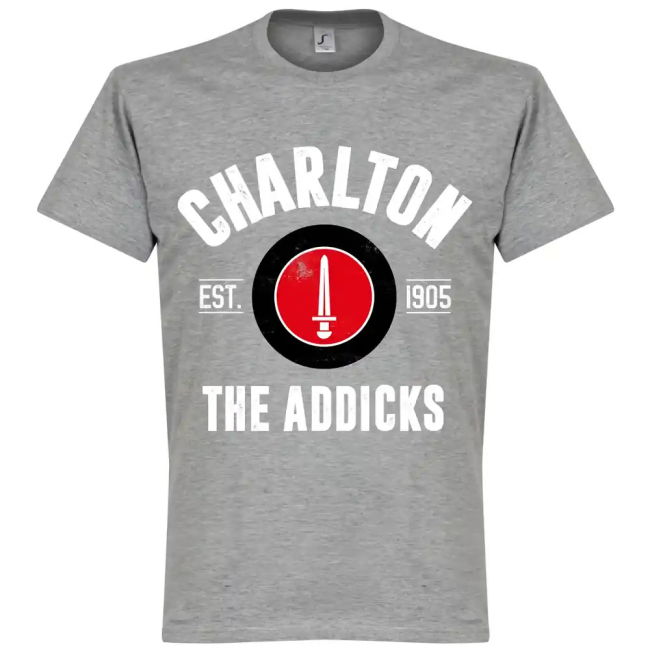 Charlton The Addicks Established T-Shirt - Grey