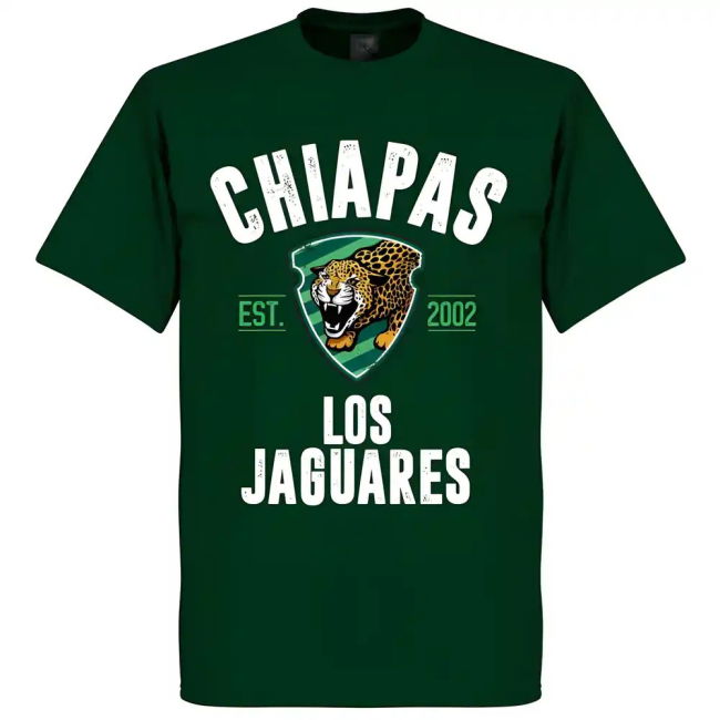 Chiapas Jaguares Established T-Shirt - Bottle Green