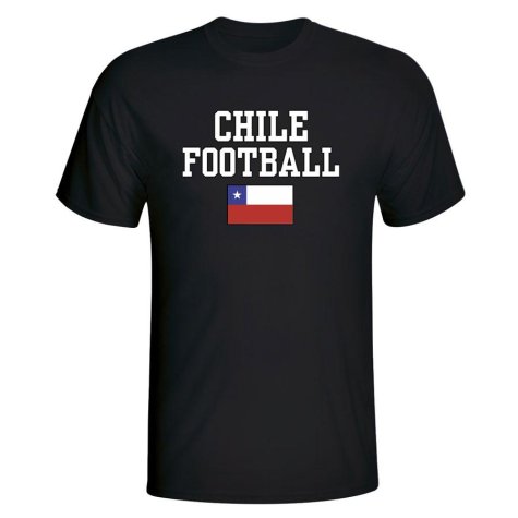 Chile Football T-Shirt - Black