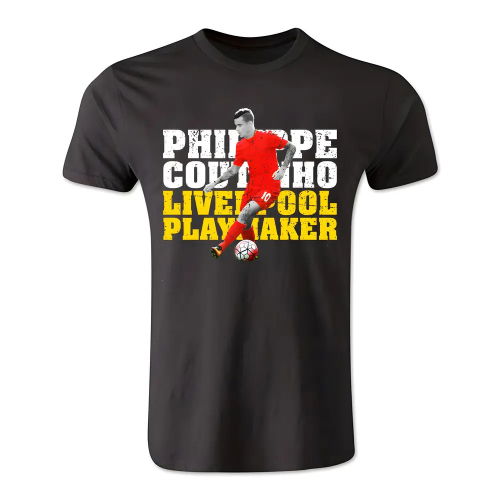 Philippe Coutinho Liverpool Playmaker T-Shirt (Black)