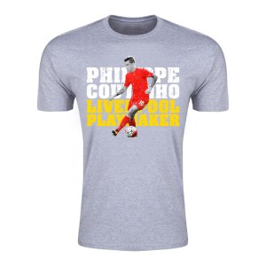 Philippe Coutinho Liverpool Playmaker T-Shirt (Grey)