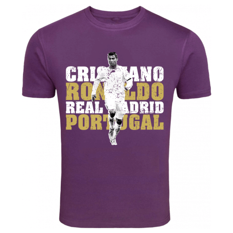 Cristiano Ronaldo Real Madrid T-Shirt (Purple)
