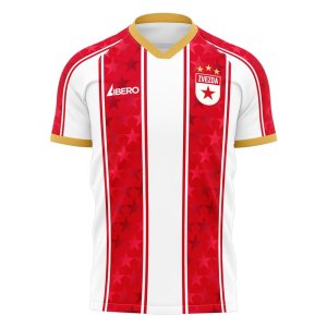 Red Star Belgrade 2021-2022 Home Concept Football Kit (Libero)