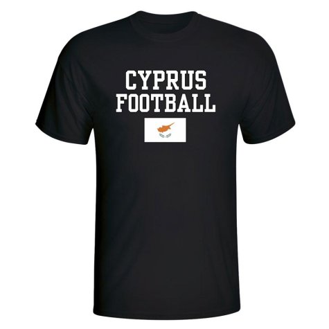 Cyprus Football T-Shirt - Black