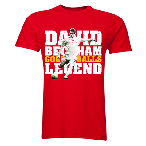 David Beckham England Legend T-Shirt (Red)