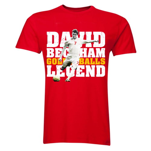 David Beckham England Legend T-Shirt (Red)