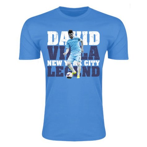 David Villa New York City Legend T-Shirt (Sky Blue)