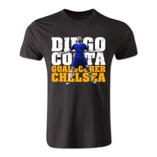 Diego Costa Chelsea Goalscorer T-Shirt (Black)