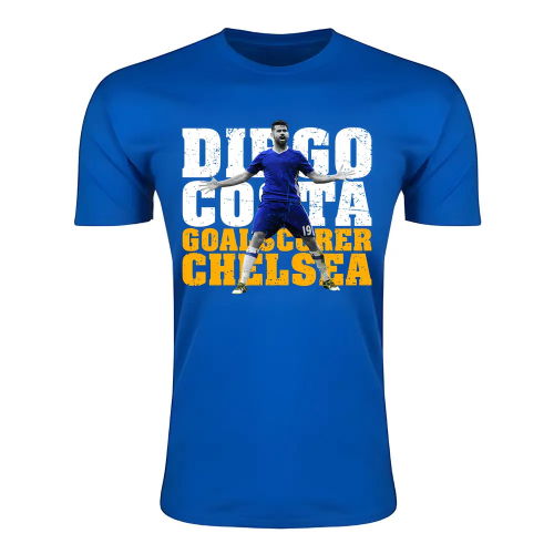 Diego Costa Chelsea Goalscorer T-Shirt (Blue)