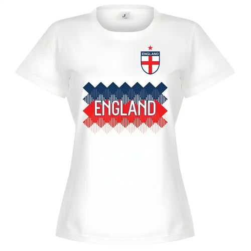 England Team Womens T-Shirt - White