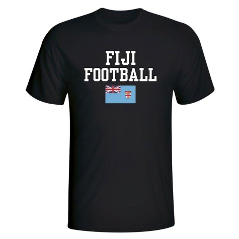 Fiji Football T-Shirt - Black