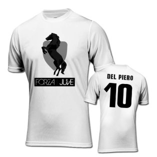 Forza Juventus T-Shirt (White) - Del Piero 10