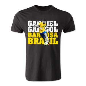 Gabriel Gabigol Barbosa Brazil T-Shirt (Black)