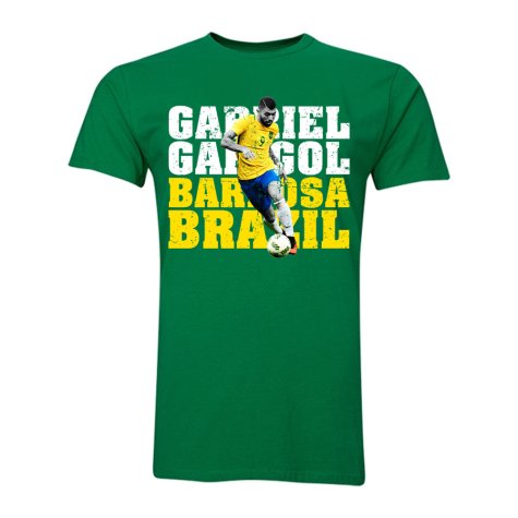 Gabriel Gabigol Barbosa Brazil T-Shirt (Green) - Kids