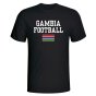 Gambia Football T-Shirt - Black
