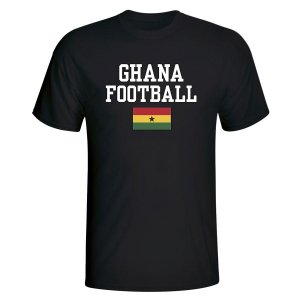 Ghana Football T-Shirt - Black