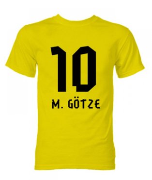 Mario Gotze Borussia Dortmund Hero T-Shirt (Yellow)