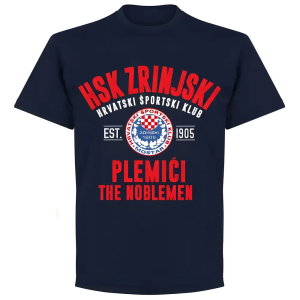 HSK Zrinjski Established T-shirt - Navy