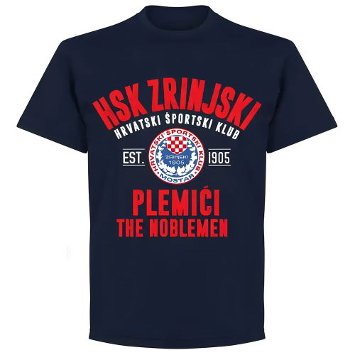 HSK Zrinjski Established T-shirt - Navy
