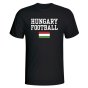 Hungary Football T-Shirt - Black