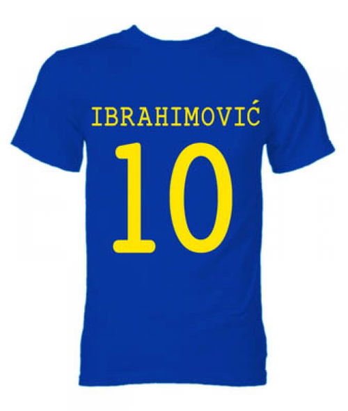 Zlatan Ibrahimovic Sweden Hero T-Shirt (Blue)  Zlatan Ibrahimovic Sweden Hero T-Shirt (Blue)