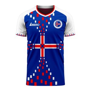 Iceland 2023-2024 Home Concept Football Kit (Libero) - Womens