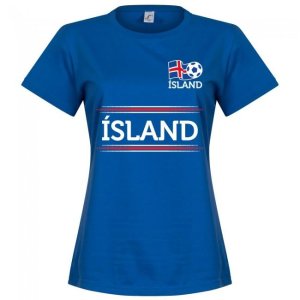 Iceland Team Womens T-Shirt - Royal