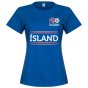 Iceland Team Womens T-Shirt - Royal