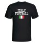 Italy Football T-Shirt - Black