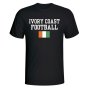 Ivory Coast Football T-Shirt - Black