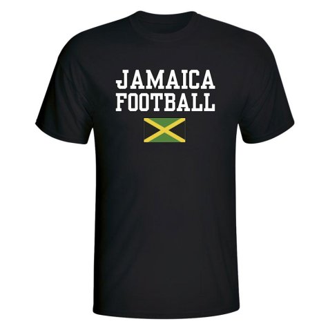 Jamaica Football T-Shirt - Black