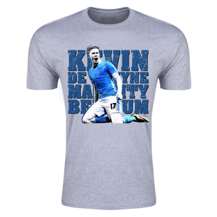 Kevin De Bruyne Man City T-Shirt (Grey)