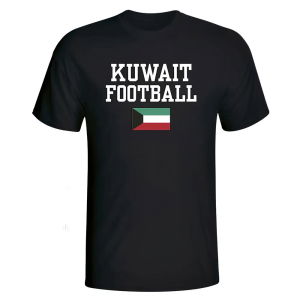 Kuwait Football T-Shirt - Black