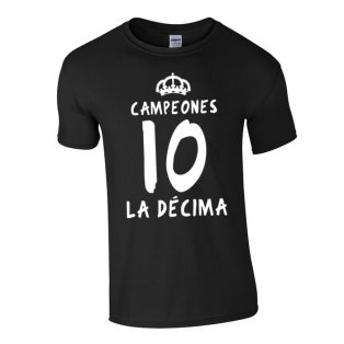 Real Madrid La Decima T-Shirt (Black)