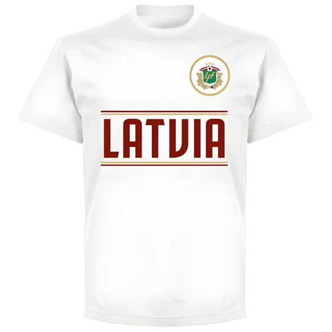 Latvia Team T-Shirt - White