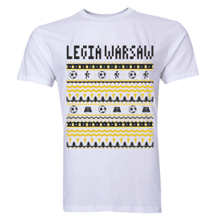 Legia Warsaw Christmas T-Shirt (White)