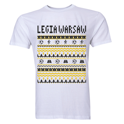 Legia Warsaw Christmas T-Shirt (White)