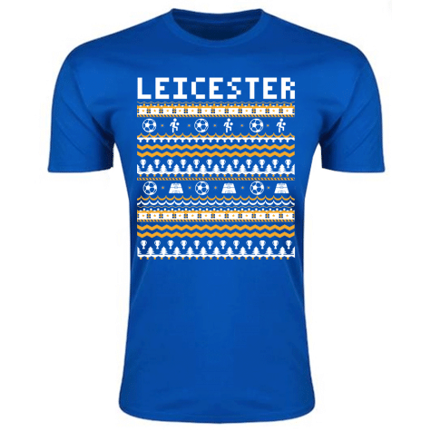 Leicester Christmas T-Shirt (Blue)