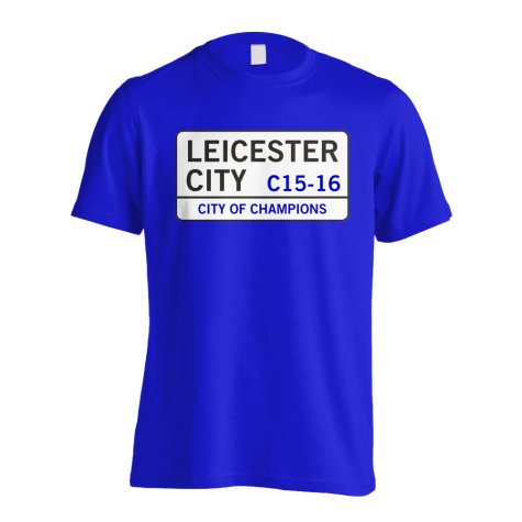 City of Champions - Leicester Street T-Shirt (Blue)