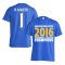 Leicester City 2016 Premier League Champions T-Shirt (Ranieri 1) Blue - Kids