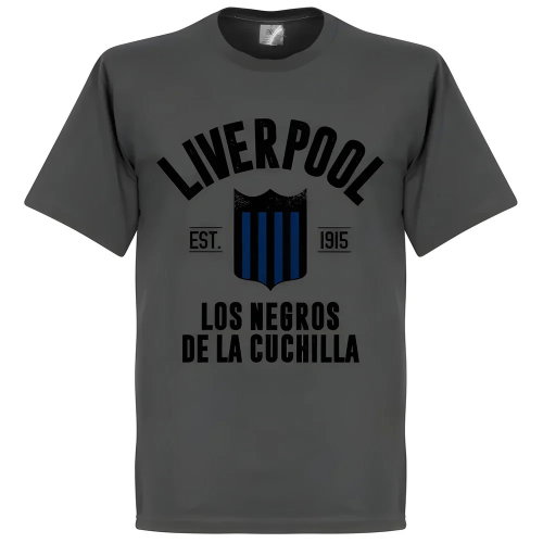 Liverpool Montevideo Established T-Shirt - Dark Grey