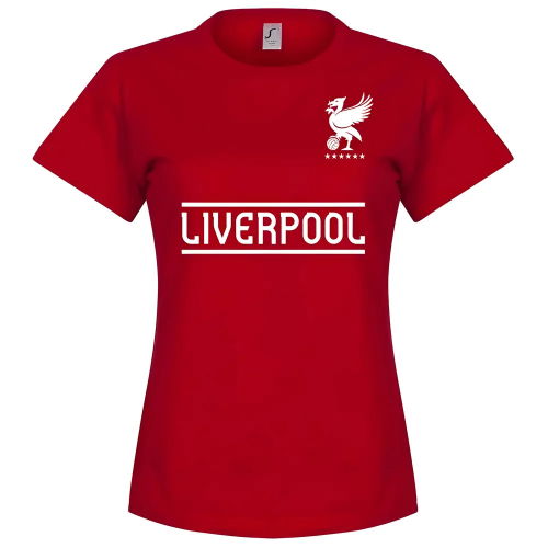 Liverpool Team Womens T-Shirt - Red