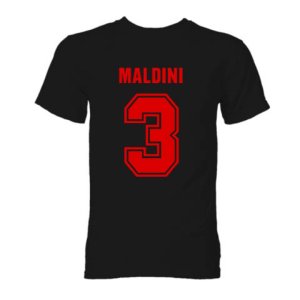 Paolo Maldini AC Milan Hero T-Shirt (Black)