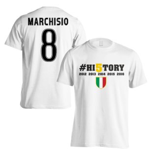 Juventus History Winners T-Shirt (Marchisio 8) - White