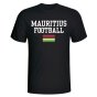 Mauritius Football T-Shirt - Black