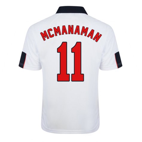 Score Draw England World Cup 1998 Home Shirt (McManaman 11)