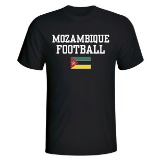 Mozambique Football T-Shirt - Black