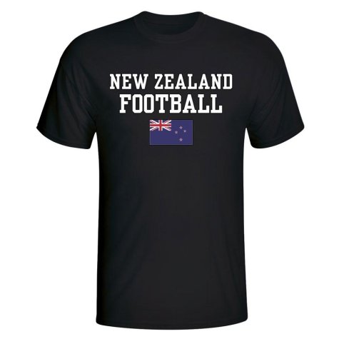 New Zealand Football T-Shirt - Black